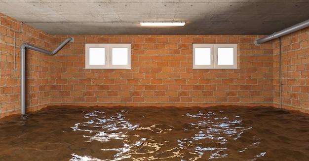 water leak in garage wall