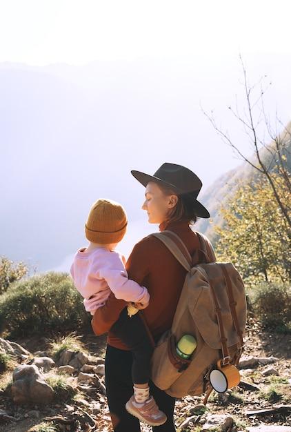 mom hiking