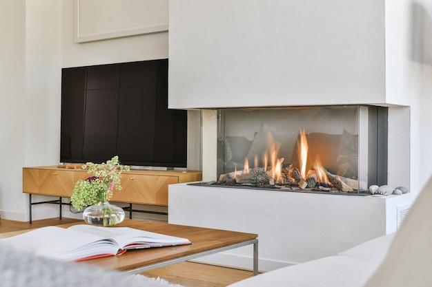 frameless fireplace