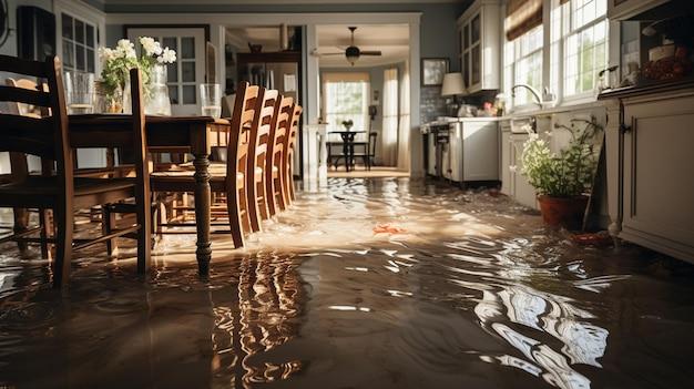 water under kitchen floor