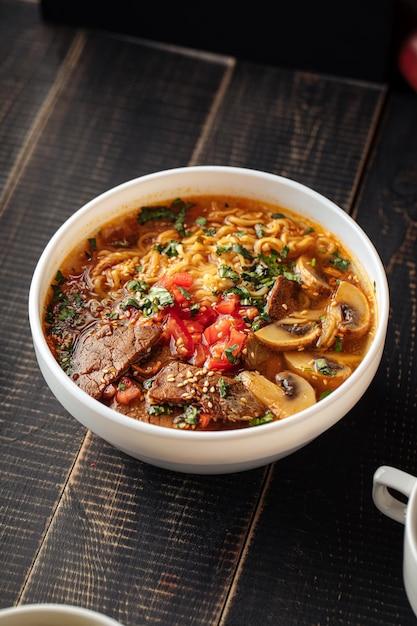 spicy beef ramen