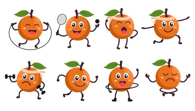 orange characters cartoon