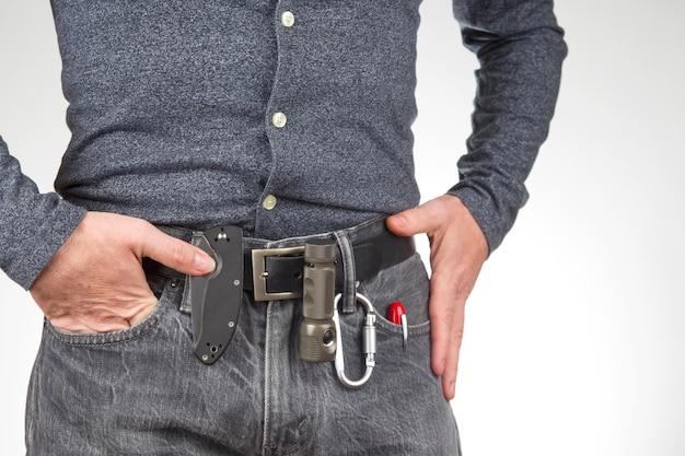 knife buckle belt