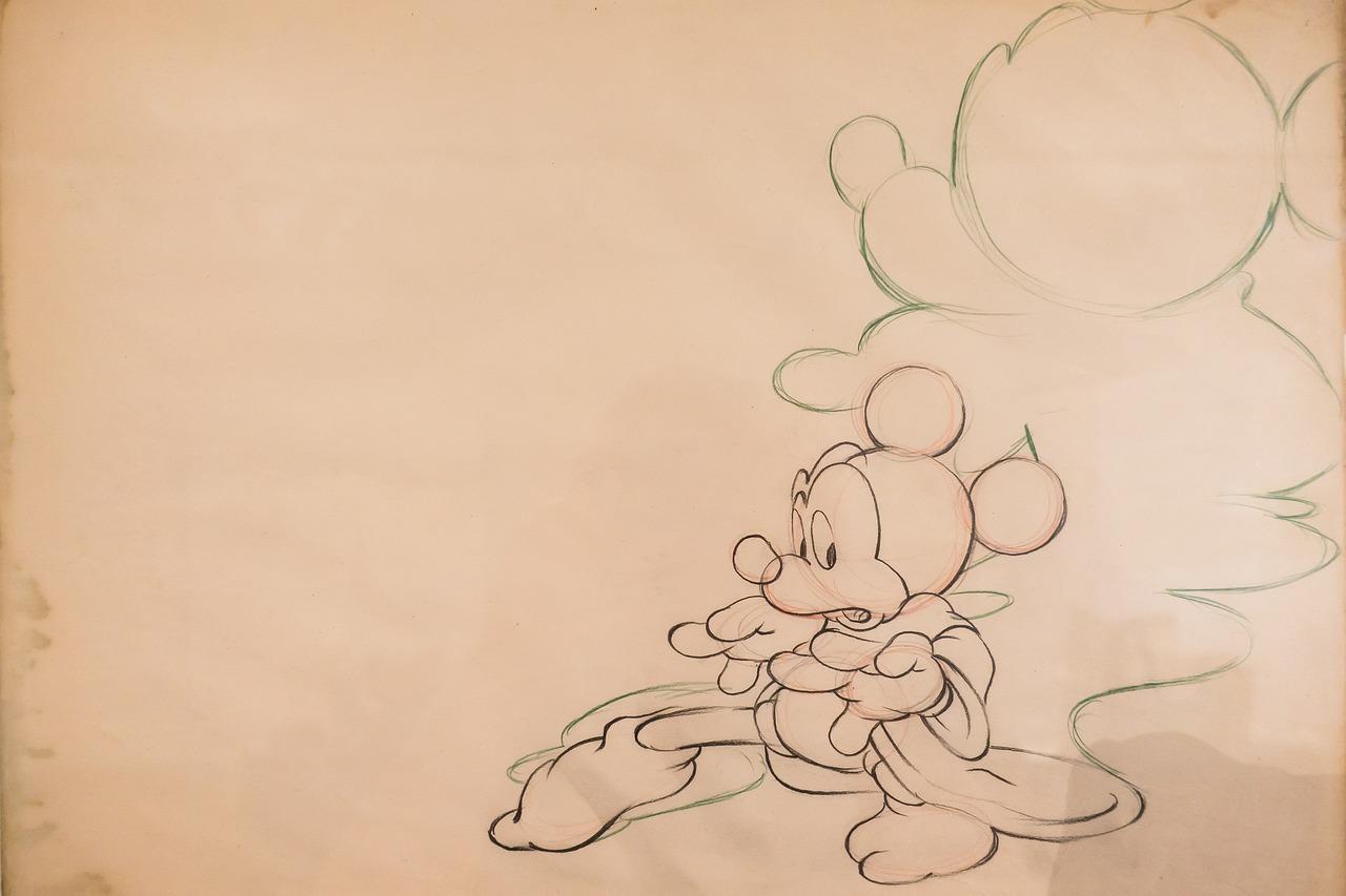 Did Walt Disney Draw Characters 