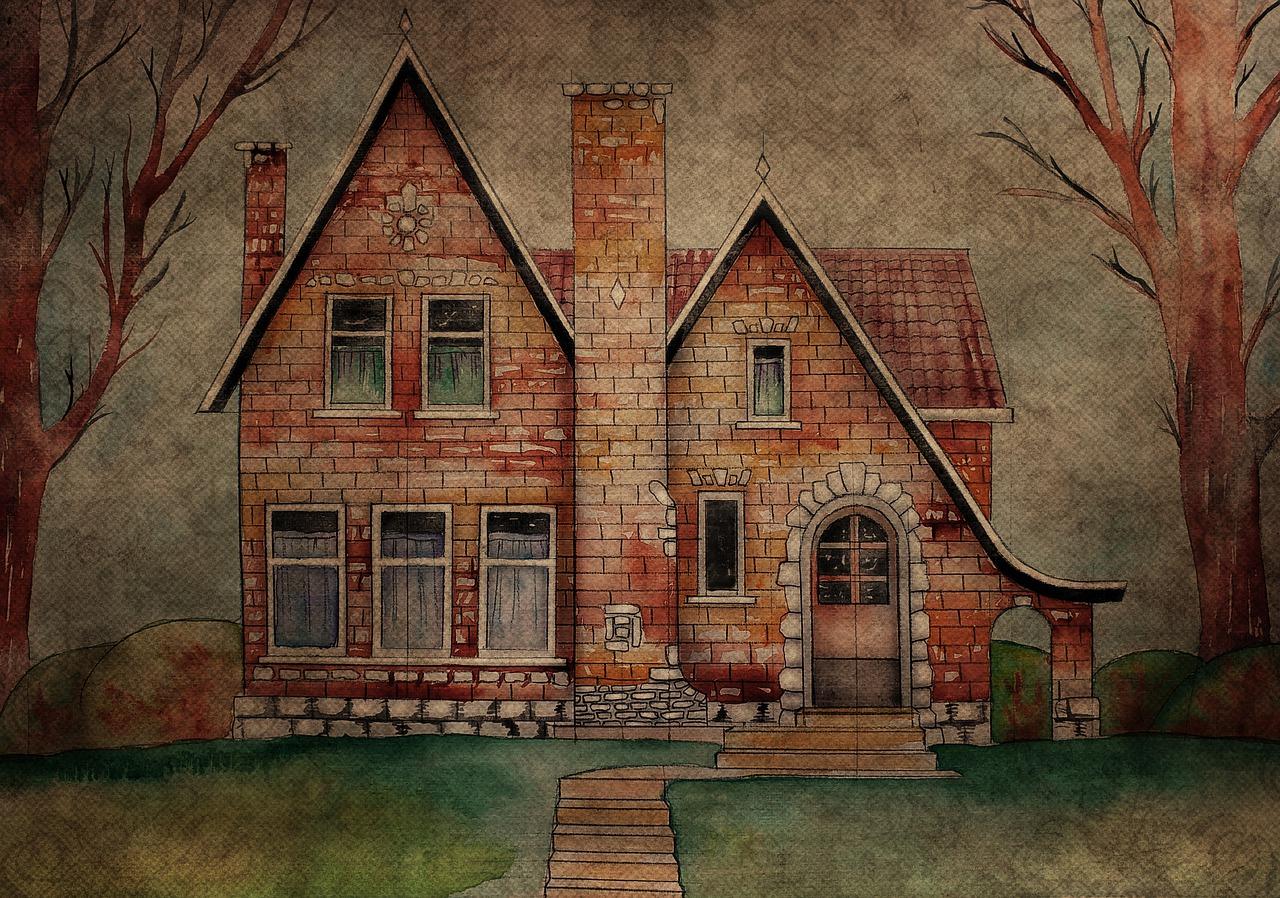  How To Draw A Brick House Step By Step 